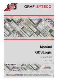 Manual GDSLogic - GRAF-SYTECO Visualisierungstechnik