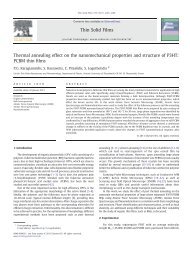 Thermal annealing effect on the nanomechanical properties and ...