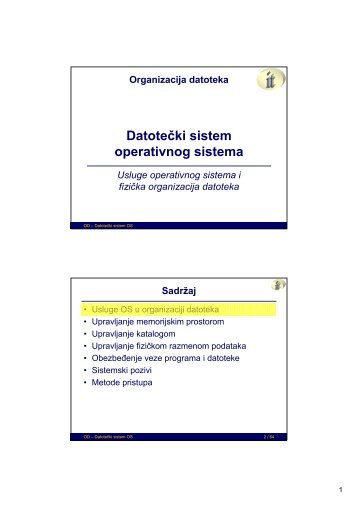(File, U/I) sistem