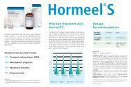 Effective Treatment with HormeelÂ®S Dosage Recommendations