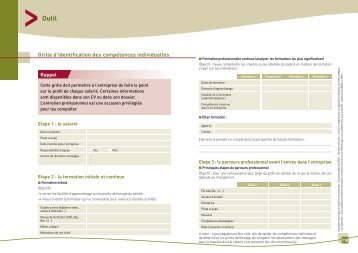 Grille d'identification des compÃ©tences individuelles - Fafiec