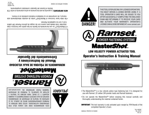Lo que debes saber sobre pistola de clavos Ramset Cobra 