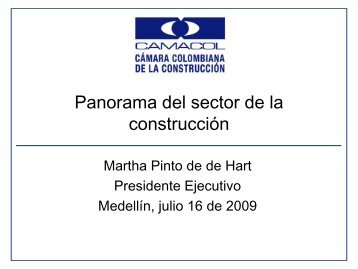 El sector de la construcción en Colombia: situación ... - Camacol