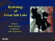 Presentation: Hydrology of Great Salt Lake