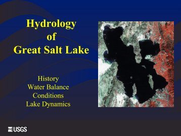 Presentation: Hydrology of Great Salt Lake