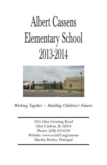 Albert Cassens Elementary School 2013-2014 - Edwardsville ...