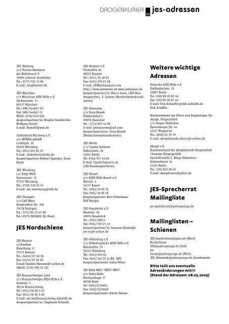 Drogenkurier Nr. 62 (PDF - 1,2 MB) - VISION eV