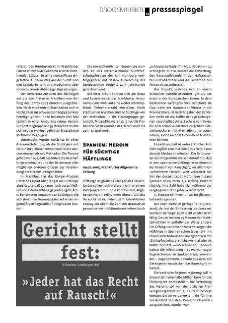 Drogenkurier Nr. 62 (PDF - 1,2 MB) - VISION eV