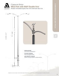 Centrecon Series MEQ Pole with MAP Double Arm - Ameron ...