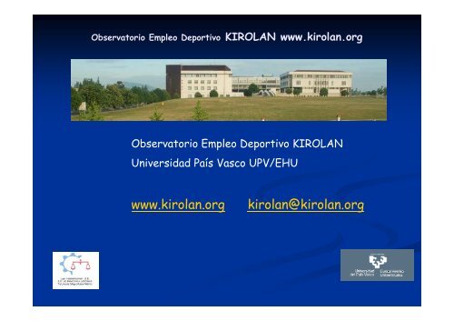 Observatorio Empleo Deportivo KIROLAN