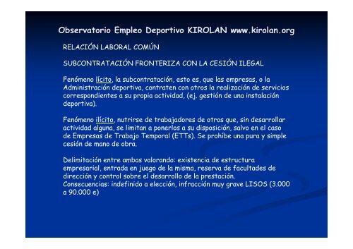 Observatorio Empleo Deportivo KIROLAN