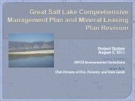 Great Salt Lake Comprehensive Management Plan and Mineral ...