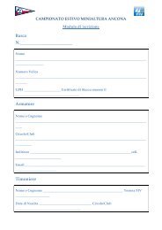 MODULO DI ISCRIZIONE 2 - Assonautica di Ancona