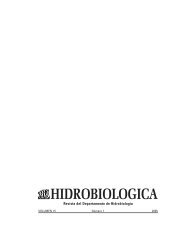 hidrobiologica - Páginas de Investigación, UAM Iztapalapa