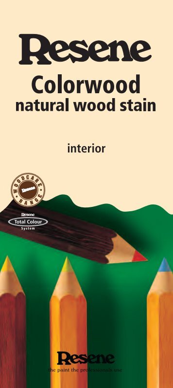 Resene Colorwood colour brochure