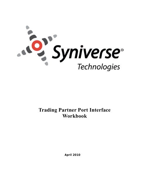 Trading Partner Port Interface Workbook - Syniverse Technologies