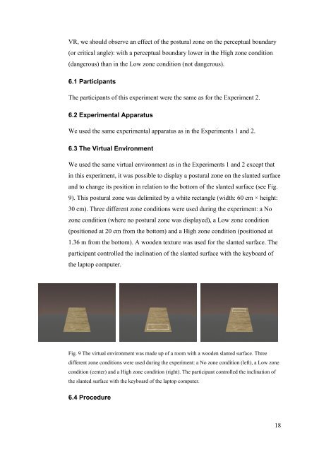 Perceiving affordances in virtual reality: Influence of person ... - GMRV