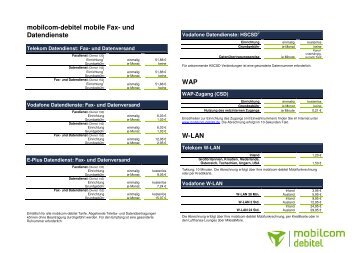 mobilcom-debitel mobile Fax - HandyKostNix.de