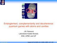 quantum games with atoms and cavities - Electrodynamique ...