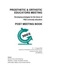 PROSTHETIC & ORTHOTIC EDUCATORS MEETING ... - NCOPE