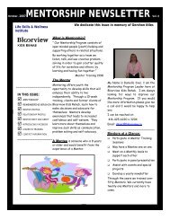 MENTOR PROFILE - Holland Bloorview Kids Rehabilitation Hospital