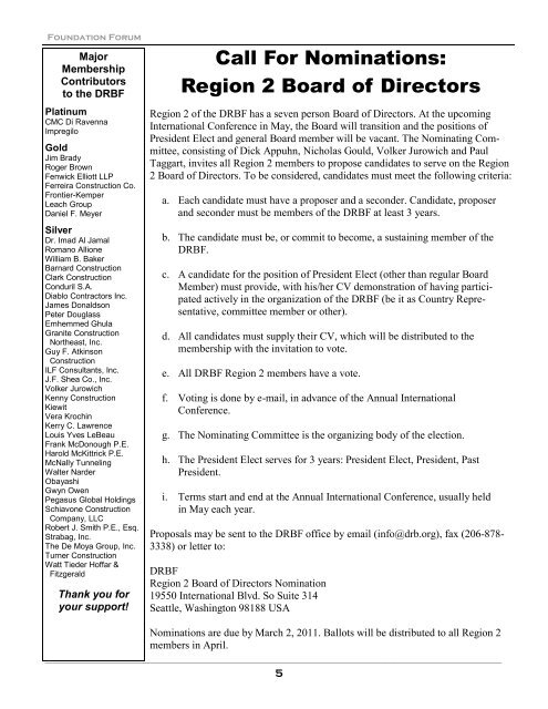 DRBs Down Under - Dispute Resolution Board Foundation