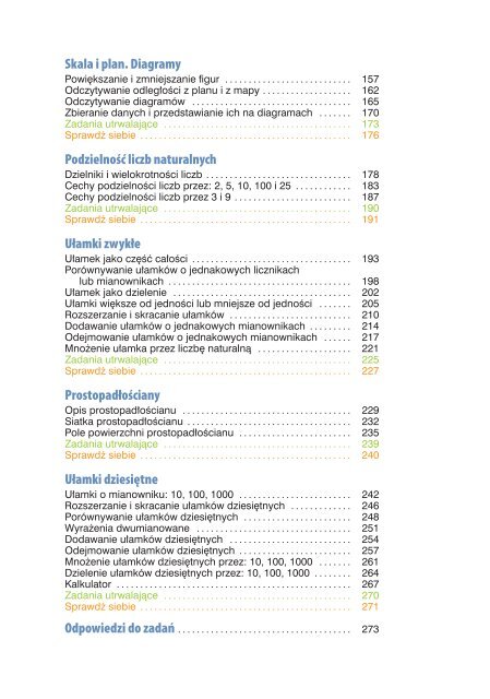 Skala Plan Diagramy Klasa 4 Sprawdzian