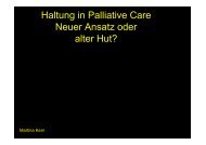 Haltung in Palliative Care Neuer Ansatz oder alter Hut?