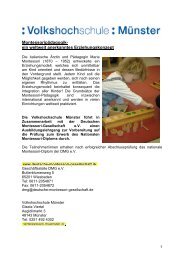 Informationen zum Montessori-Diplom - Volkshochschule MÃ¼nster ...