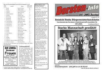 Starke Mannschaft gewählt! - DIE LINKE. Stadtverband Dorsten