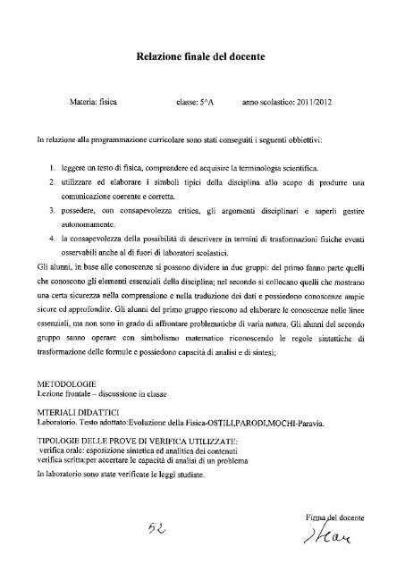 SINTETICA DESCRIZIONE DELLA SCUOLA - Liceo Platone