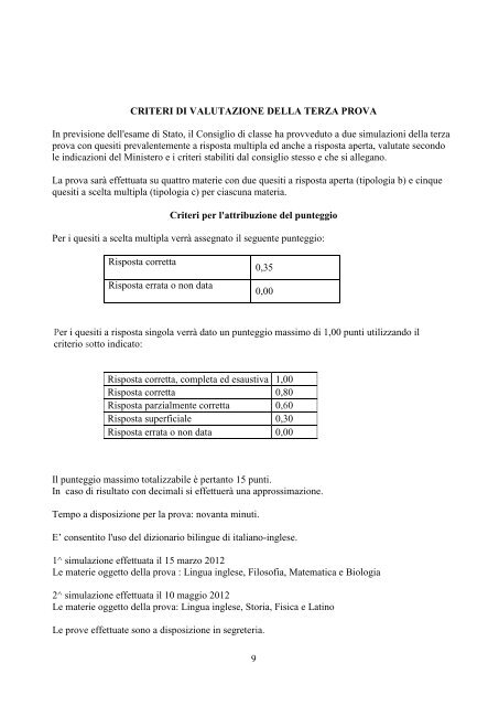 SINTETICA DESCRIZIONE DELLA SCUOLA - Liceo Platone