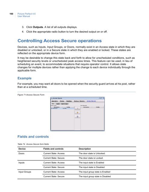 Picture Perfect 4.6 User Manual - UTCFS Global Security Products