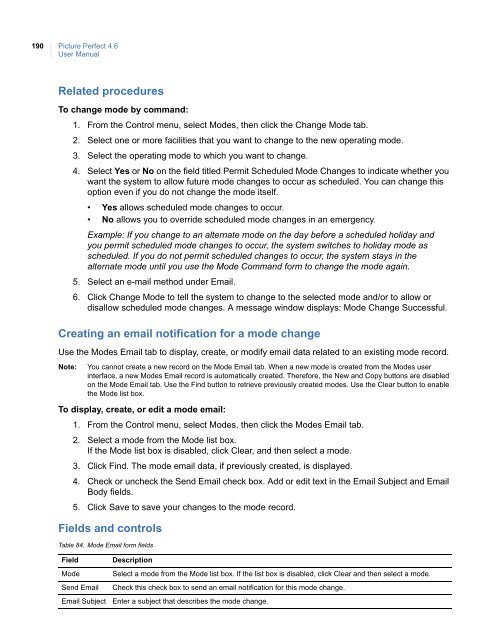 Picture Perfect 4.6 User Manual - UTCFS Global Security Products