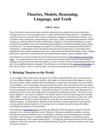 PDF version - John Sowa on Knowledge Representation