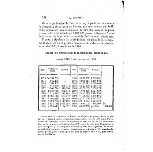 La Compañía Huanchaca de Bolivia. - Anales del Instituto de ...