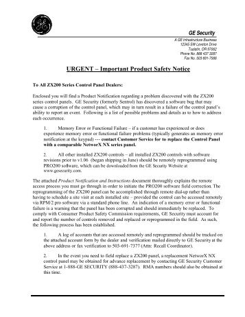 Letter to dealers.PDF - UTCFS Global Security Products