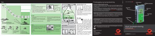Mammut ELEMENT BarryvoxÂ® Kort bruksanvisning
