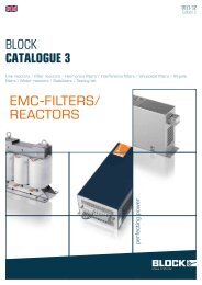 BLOCK CATALOGUE 3 EMC-FILTERS/ REACTORS