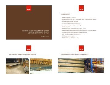 CLT Evolution and Development in Europe - WoodWorks