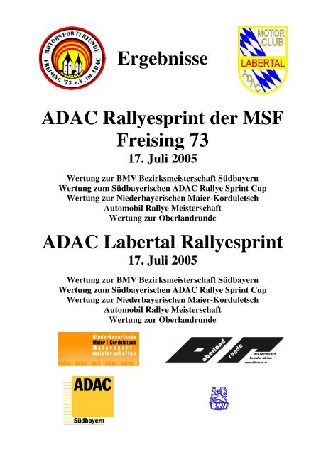 2005 Rallyesprint MSF Freising in Moosburg