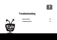 TiVo Series2 Dual Tuner DVR Viewers Guide - Troubleshooting