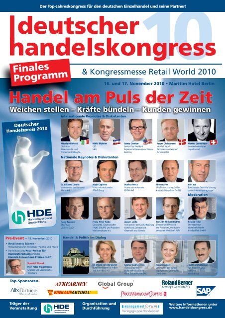 Handel am Puls der Zeit - Deutscher Handelskongress