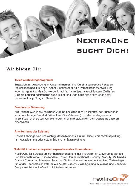 NEXTIRAONE SUCHT DICH! - Karriere.at