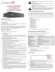 Home Controller HC-1000 V3 Installation Guide