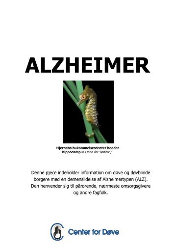 folder om Alzheimer - Center for dÃ¸ve