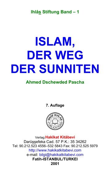 Islam, Der Weg Sunniten - Hakikat Kitabevi