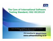 Software Testing ISO Standard 29119 by Wonil Kwon,STA - MSTB