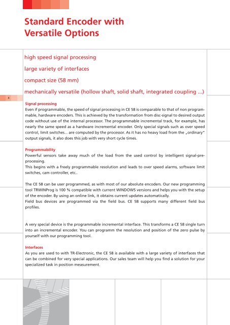 CE 58 â The Versatile Standard Encoder - TR Electronic
