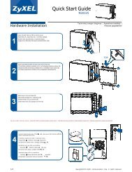 Quick Start Guide - ZyXEL